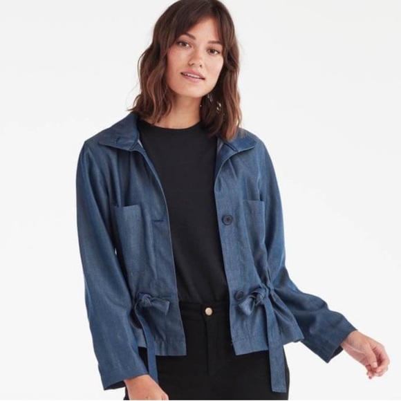 Vetta Capsule The Utility Jacket in Chambray size XS - Picture 3 of 10